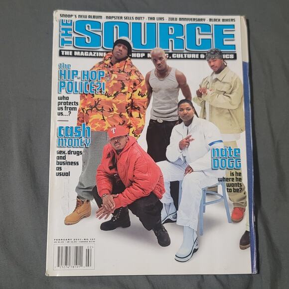Vtg The Source Feb 2001 Magazine DMX SHYNE MASTER P XZIBIT QUEEN LATIFAH - Picture 1 of 6